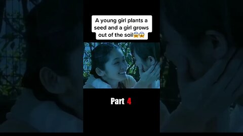 A young girl plants a seed and a girl grows out of the soil😱😱 #movie #film