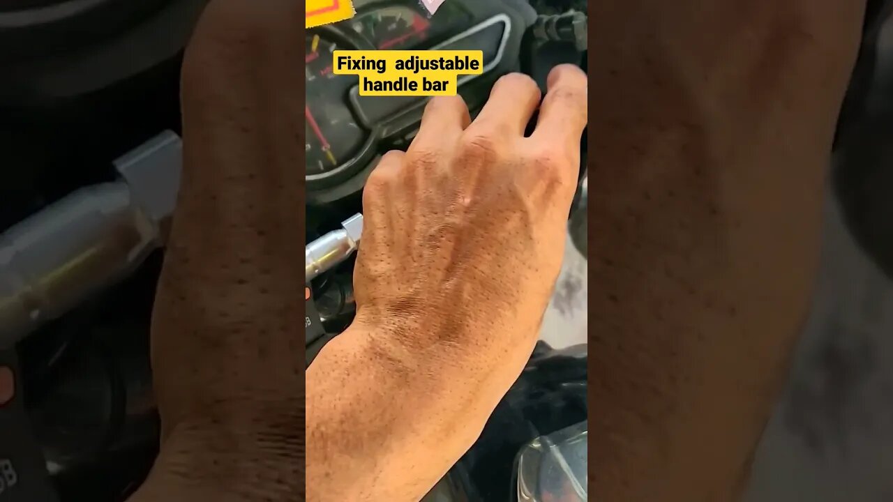 installing handle bar on my bike #youtubeshorts #automobile #vlog #dailyvideoblog #rider