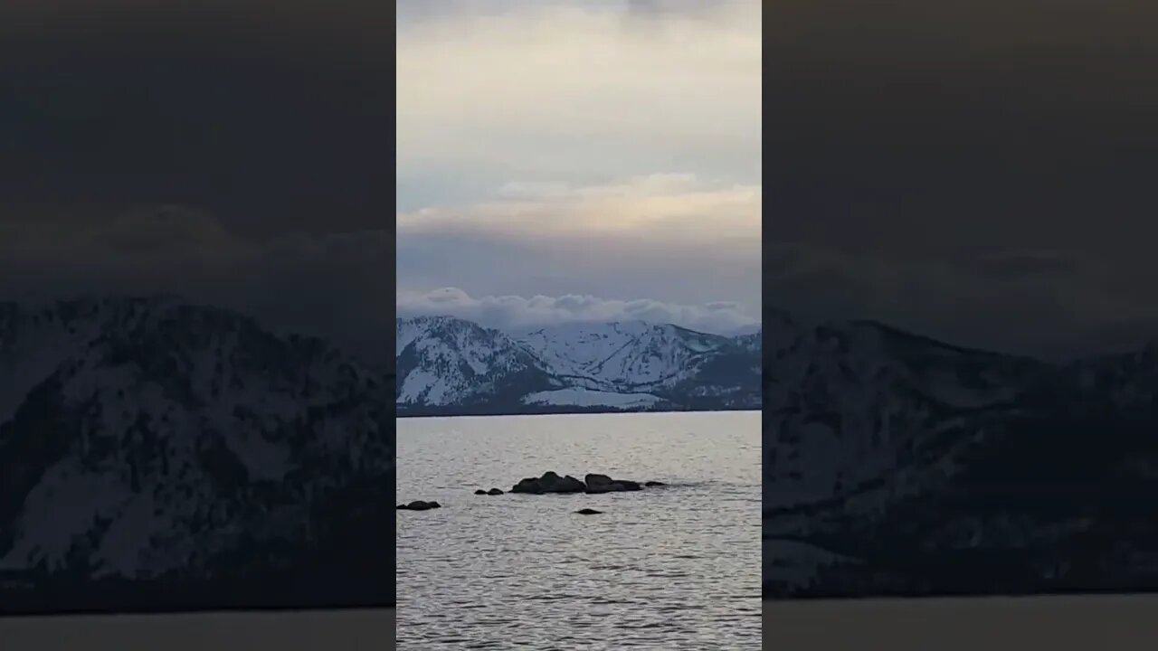 Lake Tahoe sunset, March 2023