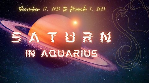 Saturn in Aquarius December 17, 2020 NEW Astrology Horoscope - Jupiter Conjunct Saturn in Aquarius