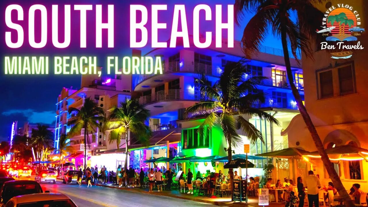 South Beach Miami Florida Night Drive | Ocean Drive Miami Beach🌴