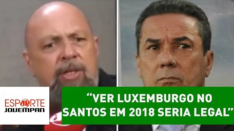 "Seria legal ver Luxemburgo no Santos em 2018", diz narrador