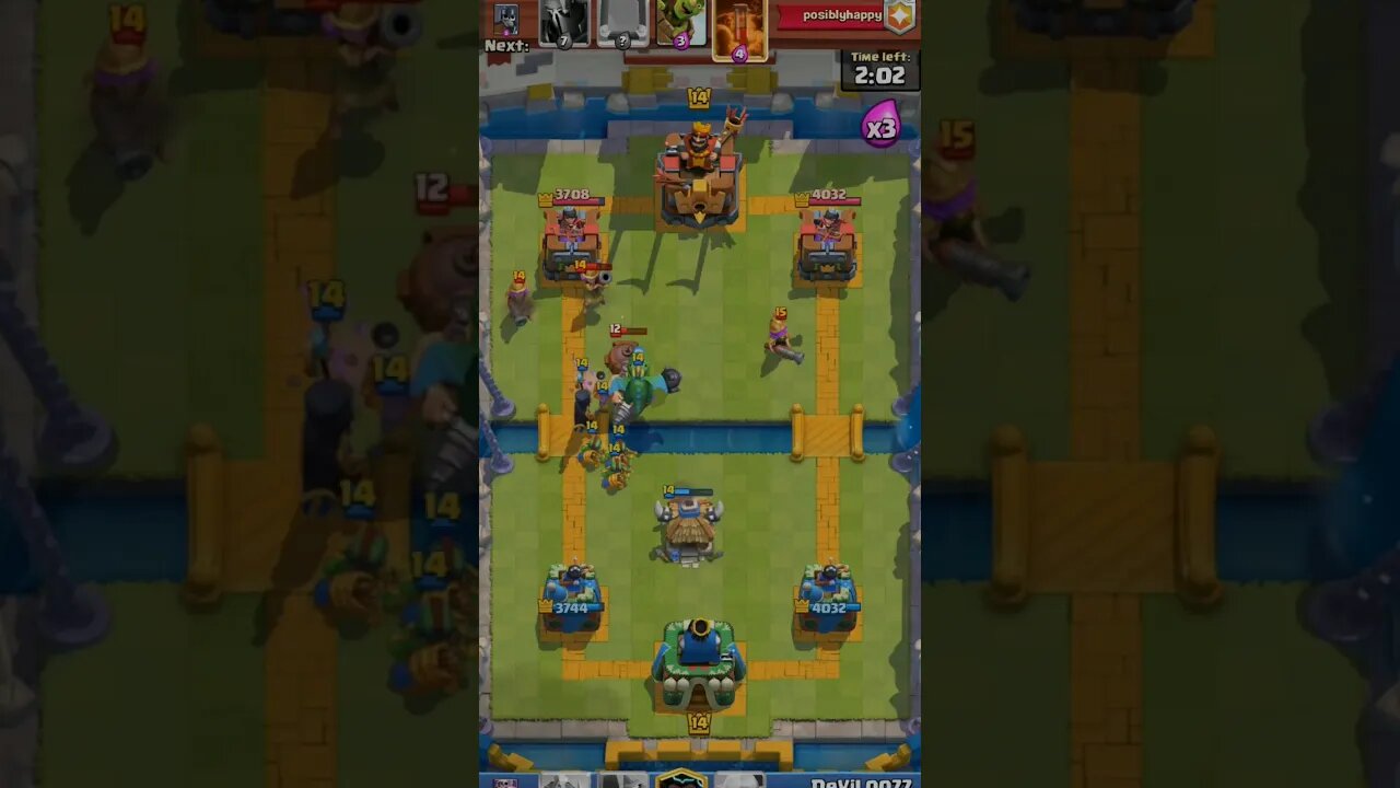 Epic Clash Royale battle! 💥🔥 #ClashRoyale #GamingFun #StrategyGame