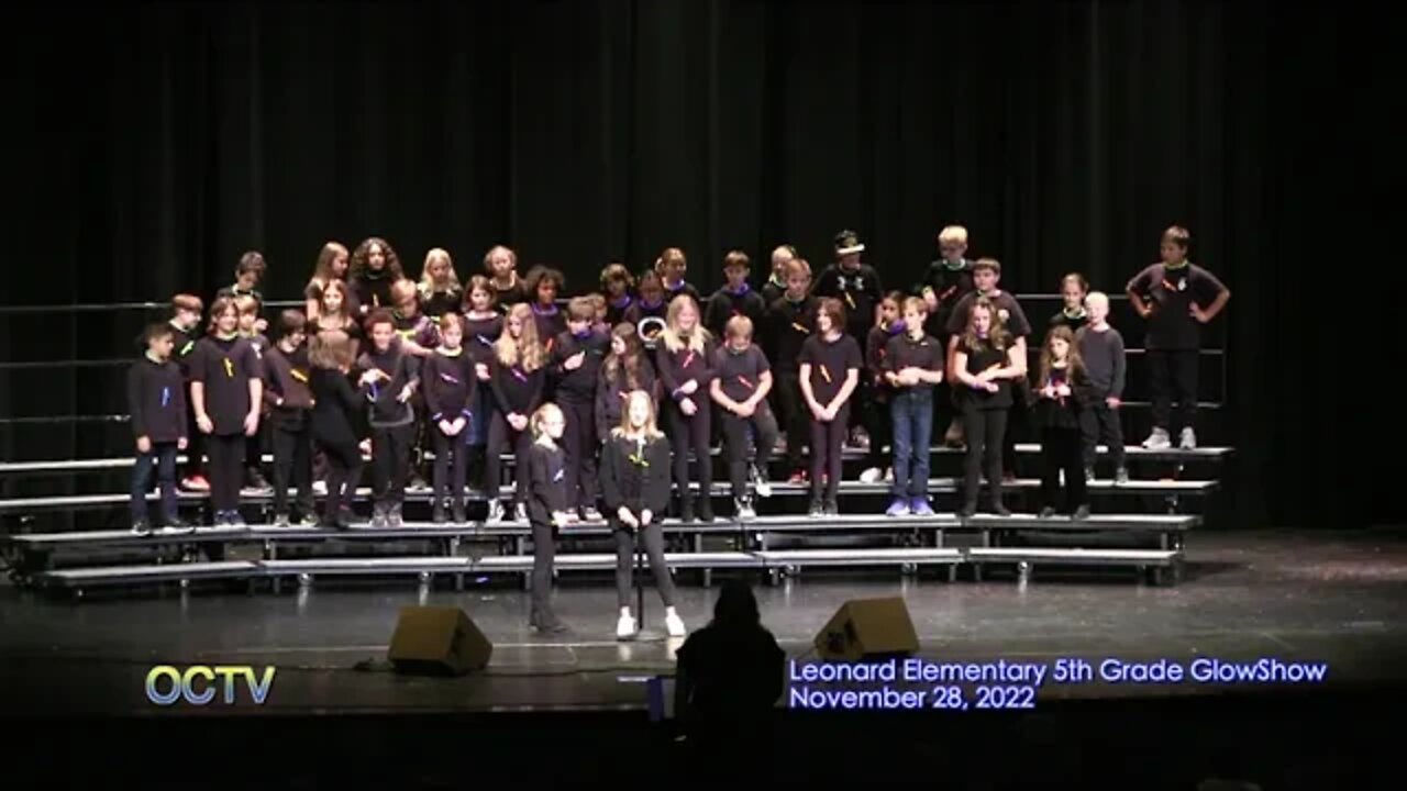 Leonard 5th Grade Glow Show 11/28/22