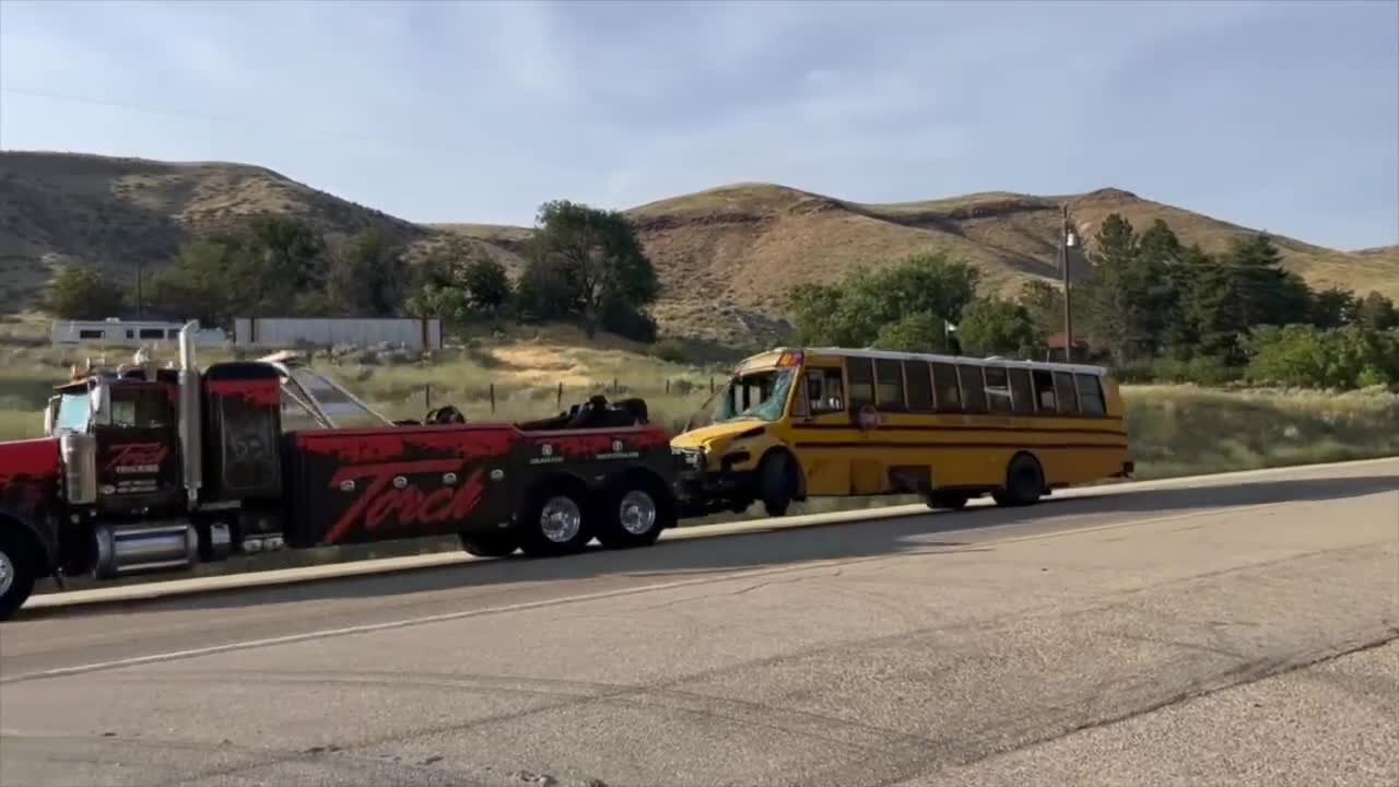 11 injured, 7 critically in school bus crash