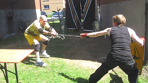 Chain Match - Swede Savard VS Xacutor - CHW Backyard Wrestling