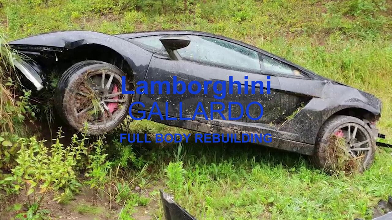 Body repair of a Lamborghini Gallardo, accident damage repair