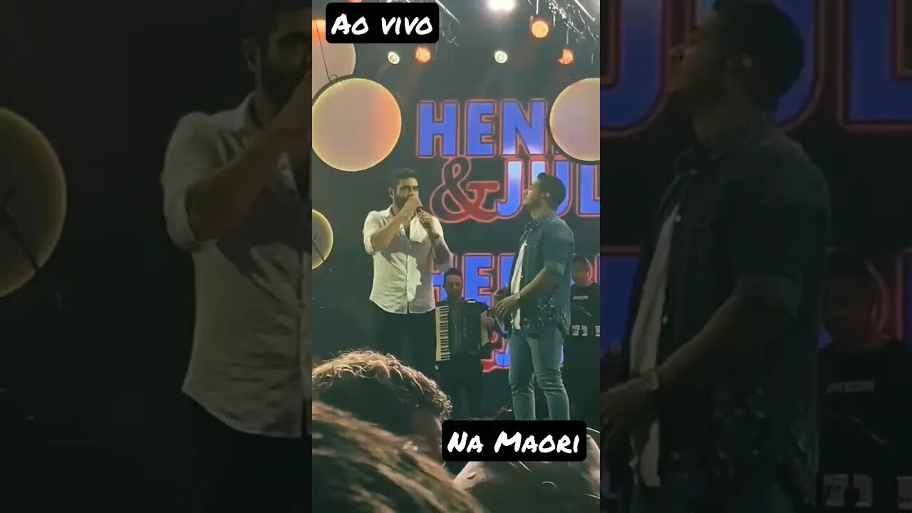Henrique e Juliano ao #vivo #māori @HenriqueeJuliano