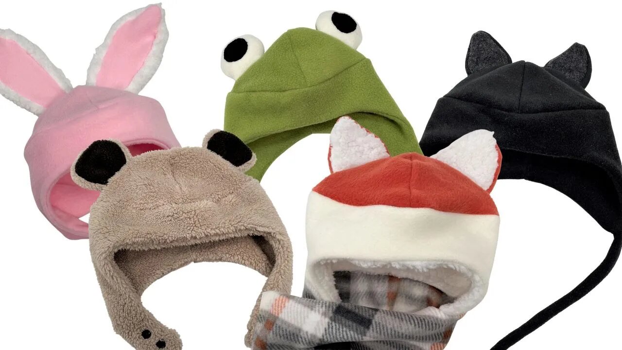 How To Make Adorable Animal Fleece Beanies