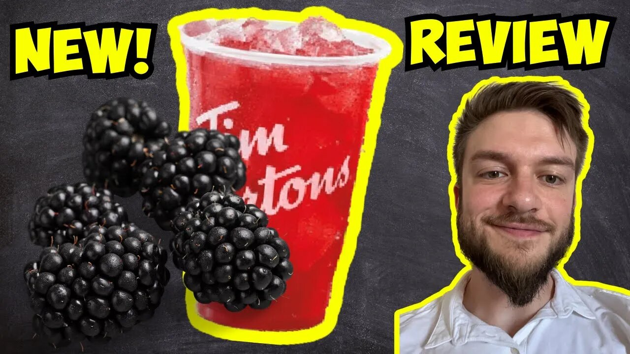 Tim Hortons NEW Sparkling Quenchers YUZU BLACKBERRY Review