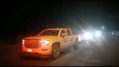 Video Blackhawk Leaves Mencho's Convoy Smoldering Code Black & Mencho's Convoy On Patrol
