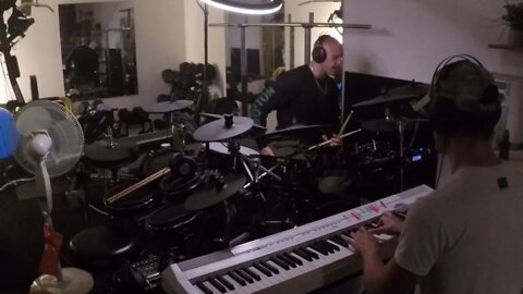 Feb 15, 2022 - drummer sits in for pianist - J.E. 1 of 2