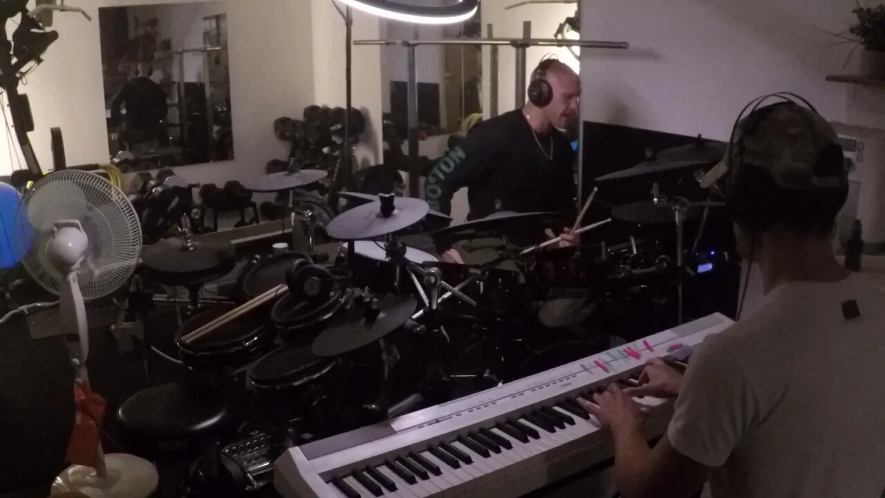 Feb 15, 2022 - drummer sits in for pianist - J.E. 1 of 2