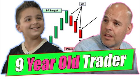 Teaching a 9 Year Old How to DAY TRADE!