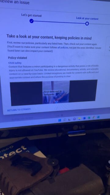 YouTube Channel Strike