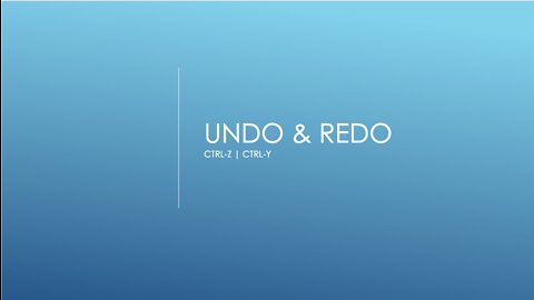 Microsoft Excel - Undo & Redo