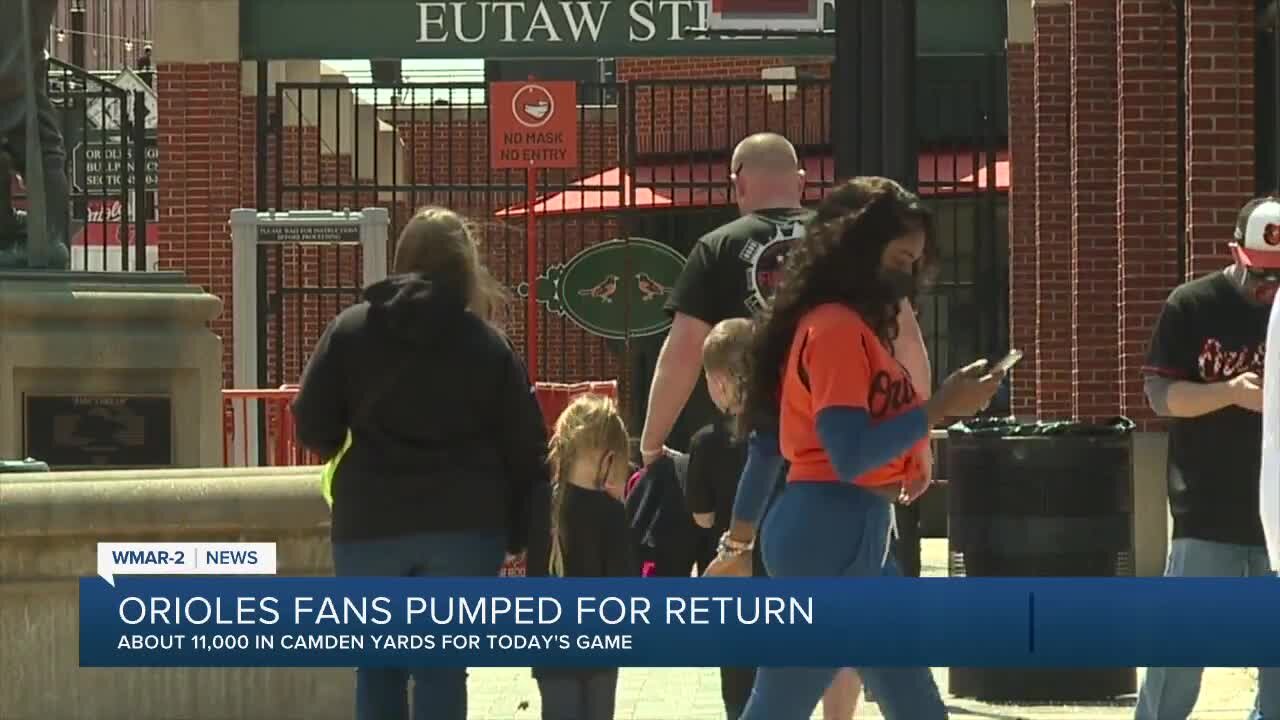 Orioles fans pumped for season home opener