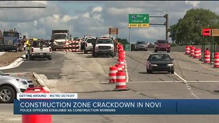 Novi police posing as construction workers to crack down on speeding in work zones