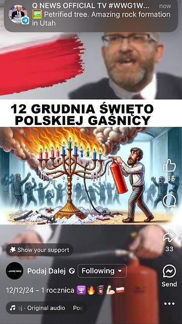 In polish MP Gregory Braun 12/12/2024 anniversary hannuka candless