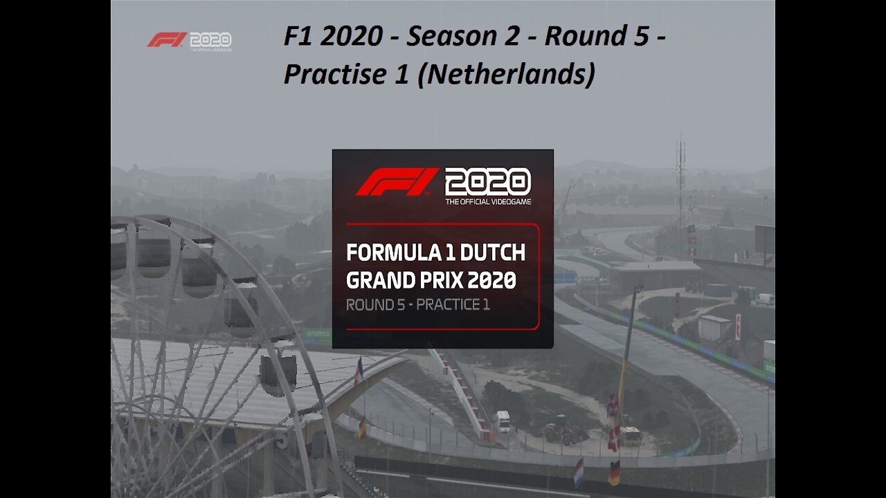 F1 2020 - Season 2 - Round 5 - Practise 1 (Netherlands)