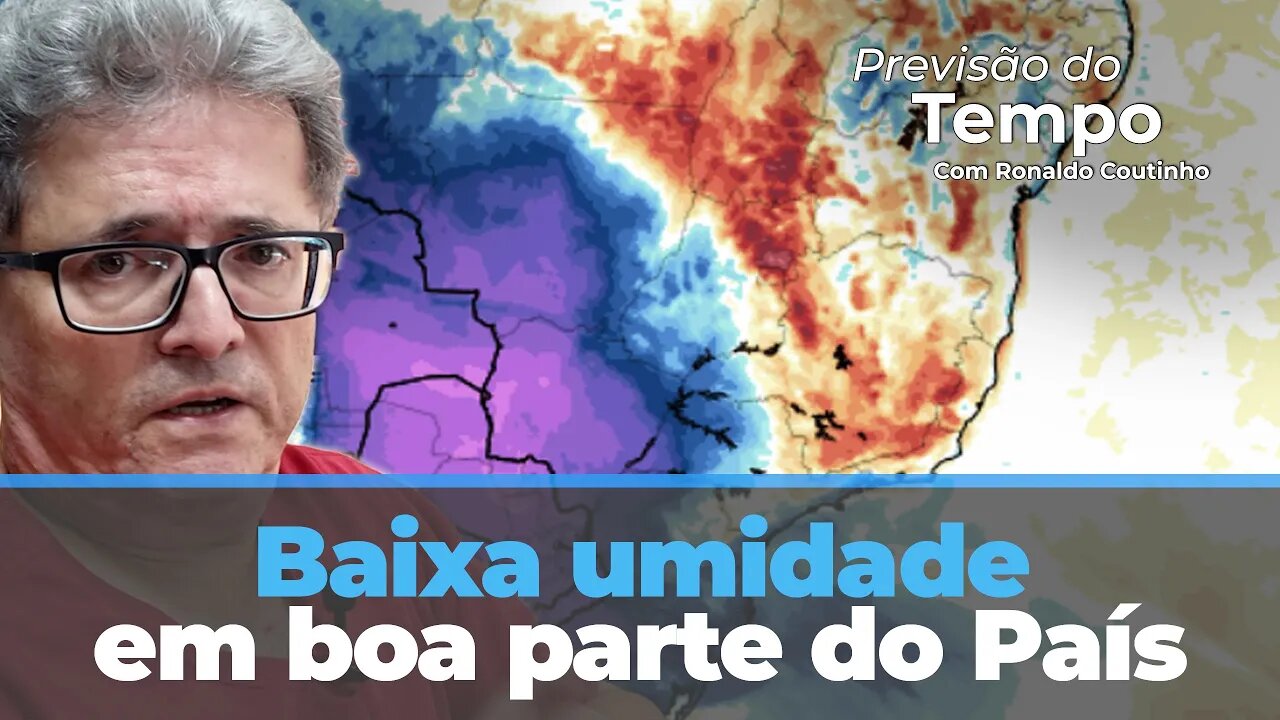 Baixa umidade em boa parte do País com geadas fracas e queda nas temperaturas no Sul