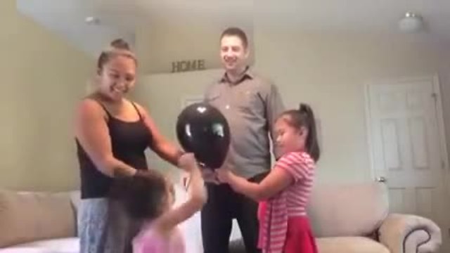 Little girl NOT happy with gender reveal result