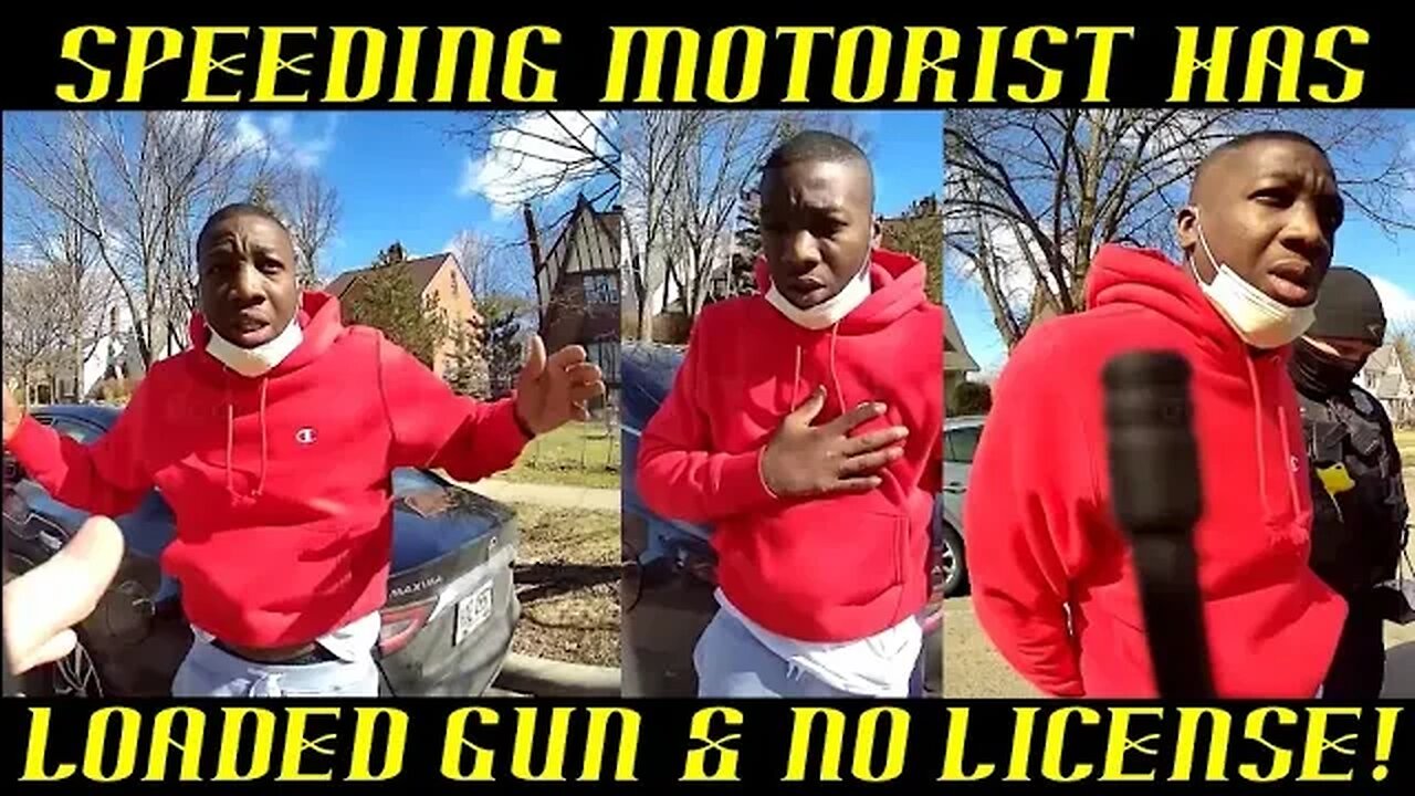 Motorist Stopped for Speeding Has Suspended License & Loaded Gun!