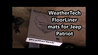 WeatherTech FloorLiner mats review for Jeep Patriot