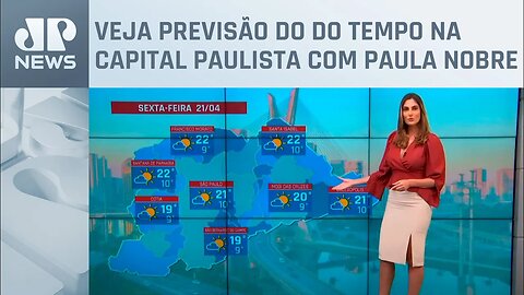 Feriado de Tiradentes será de tempo firme em São Paulo