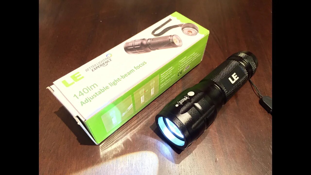 Lighting EVER LE Adjustable Focus CREE LED 140lm Flashlight - Batteries Included