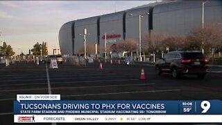 Tucsonans in vaccination limbo driving to Glendale for a shot