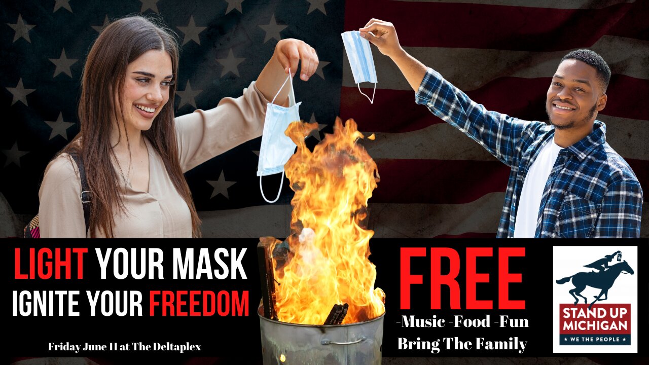 Mask Burning Party Announced June 11 at The Deltaplex with Stand Up Michigan