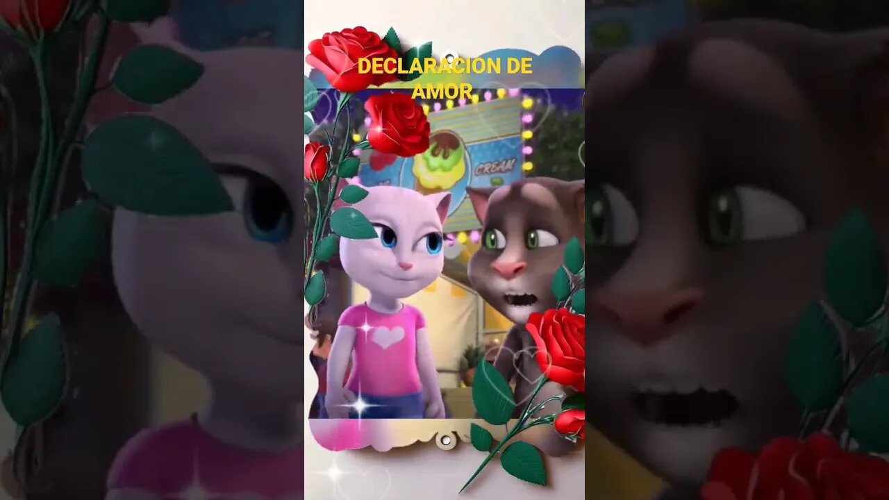 DECLARACIÓN de amor #comofazer #talkingtom #viral #gatotom #talkingangela #tiktok #dibujos