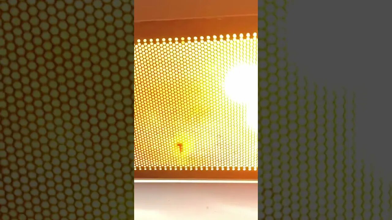 Microwaving a button battery