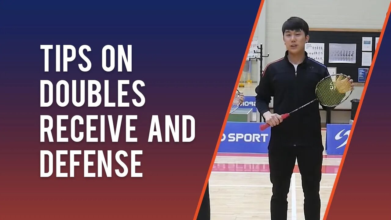 Tips on doubles receive and defense featuring cokcok badminton (Eng Subs)