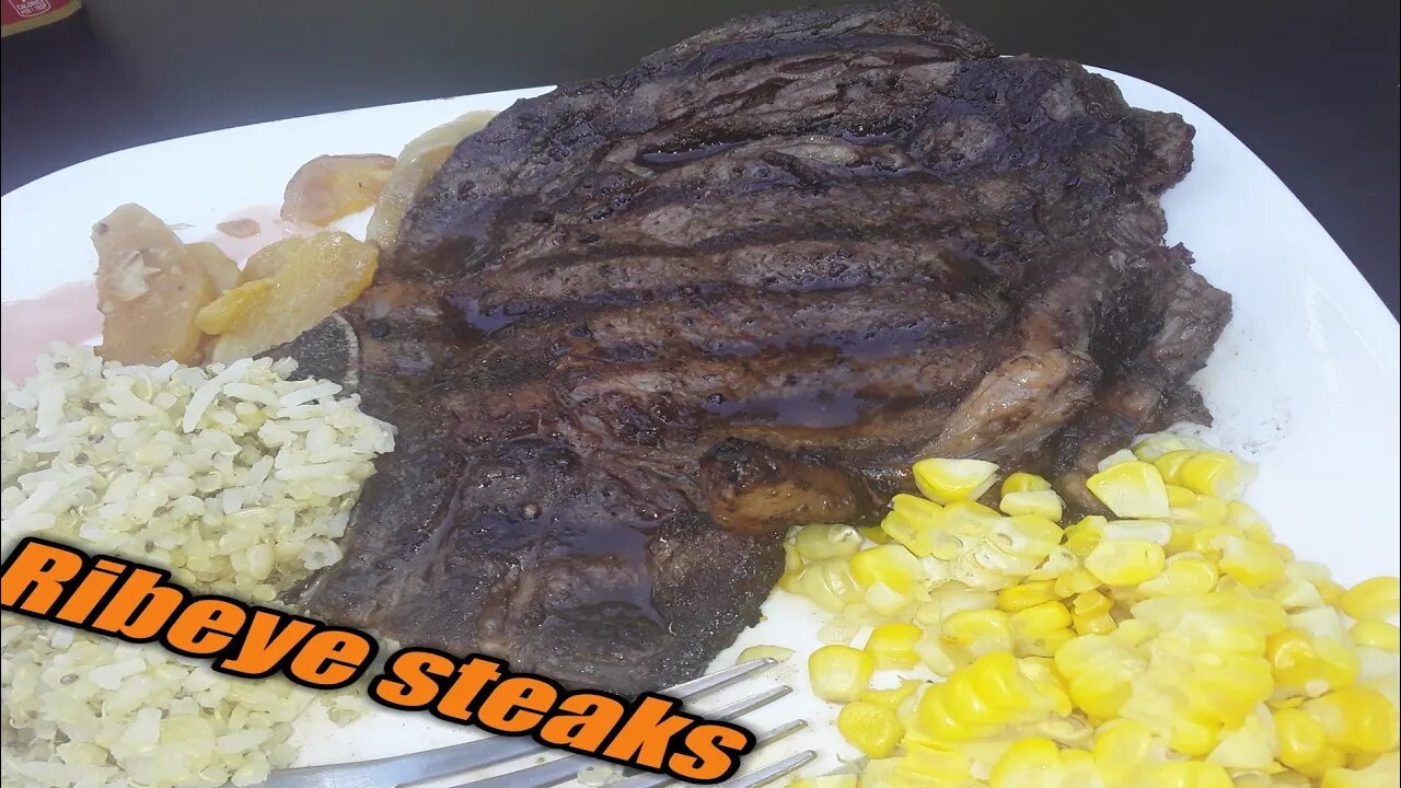 Ribeye steaks for lunch