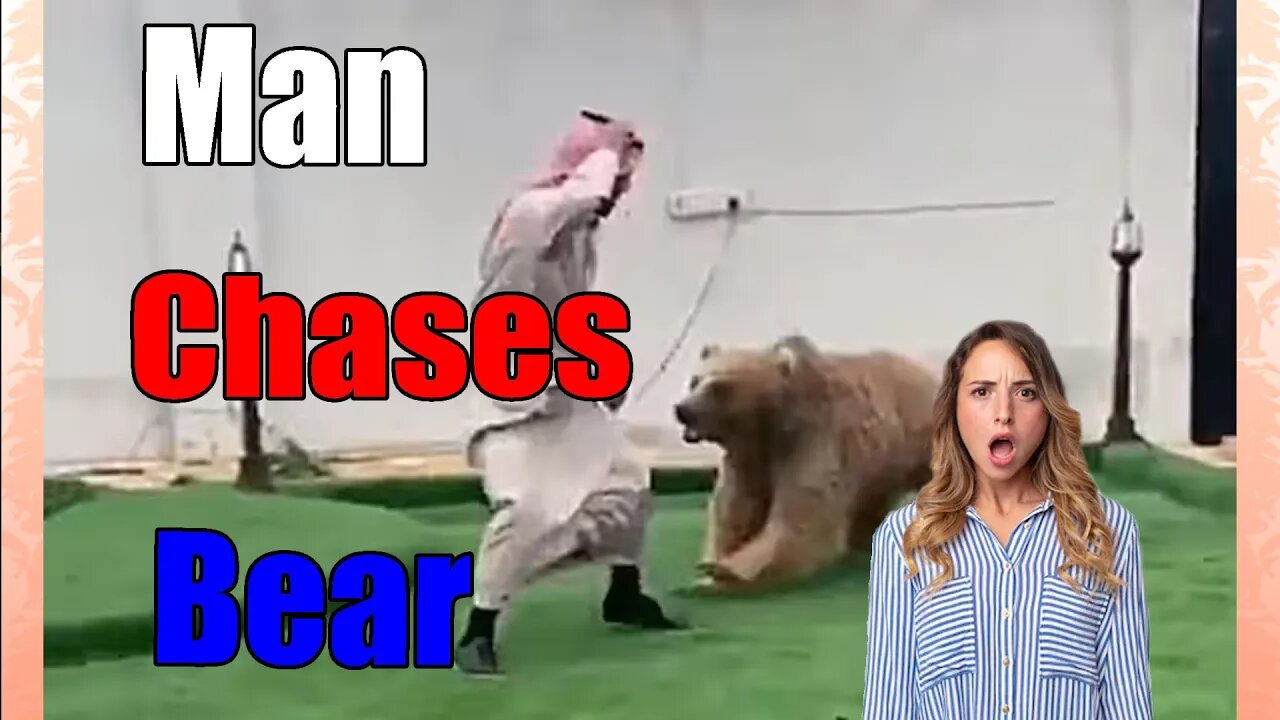 Raw Video of Man Chasing Bear is Hilarious reaction