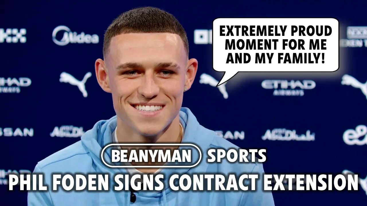 'EXTREMELY PROUD MOMENT FOR ME AND MY FAMILY!' | Phil Foden signs Man City 2027 contract extension