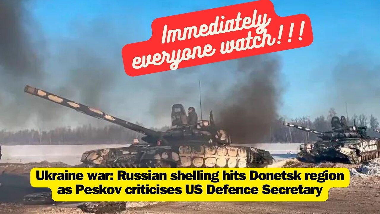 Ukraine war: Russian shelling hits Donetsk region as Peskov criticises US Defence Secretary