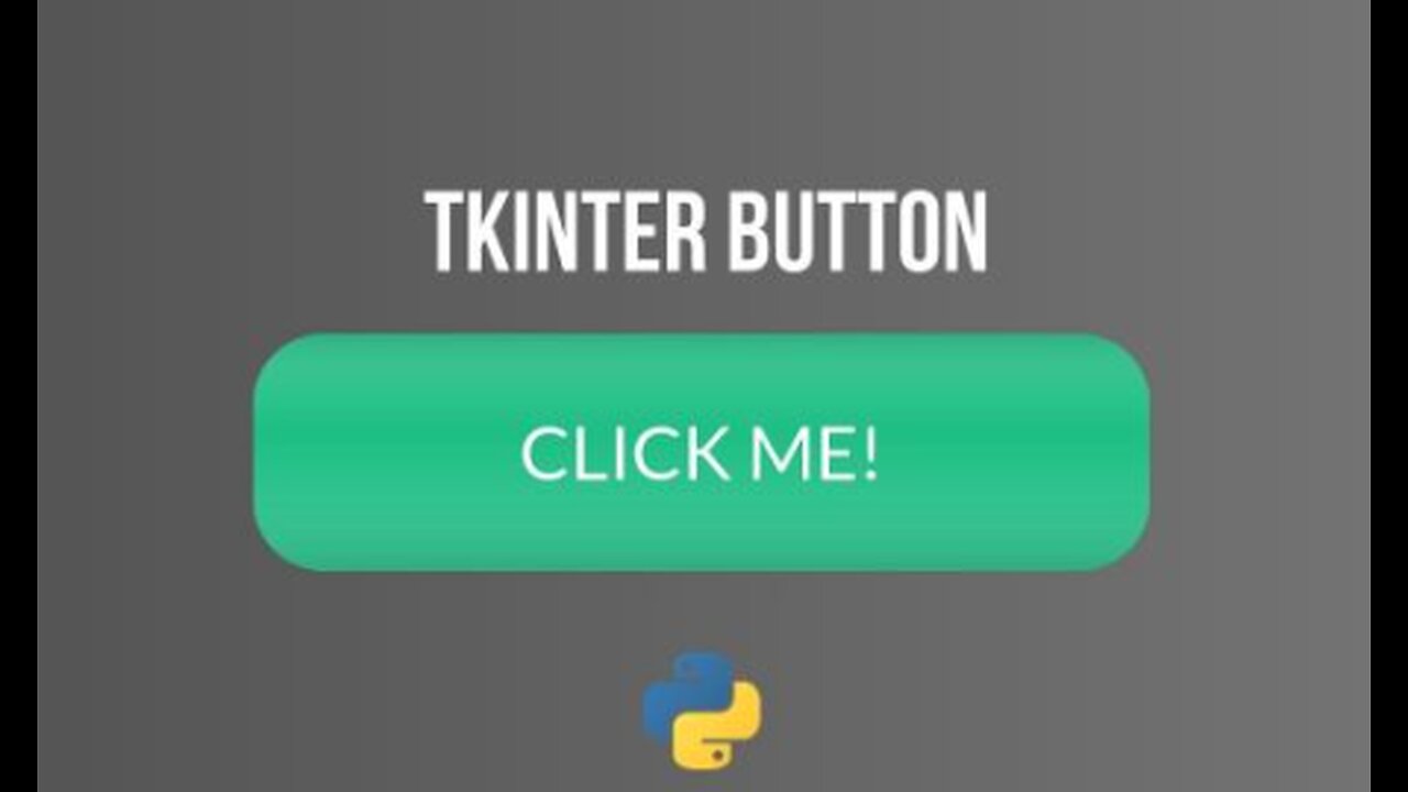 Creating Buttons With TKinter - Python Tkinter GUI Tutorial