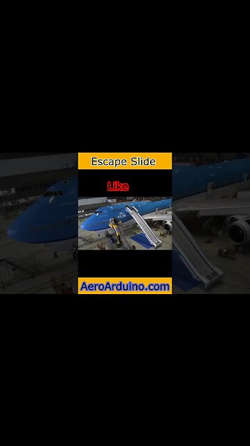 Unbelievable Longest Emergency Slide #B747 Upper Deck #Aviation #AeroArduino