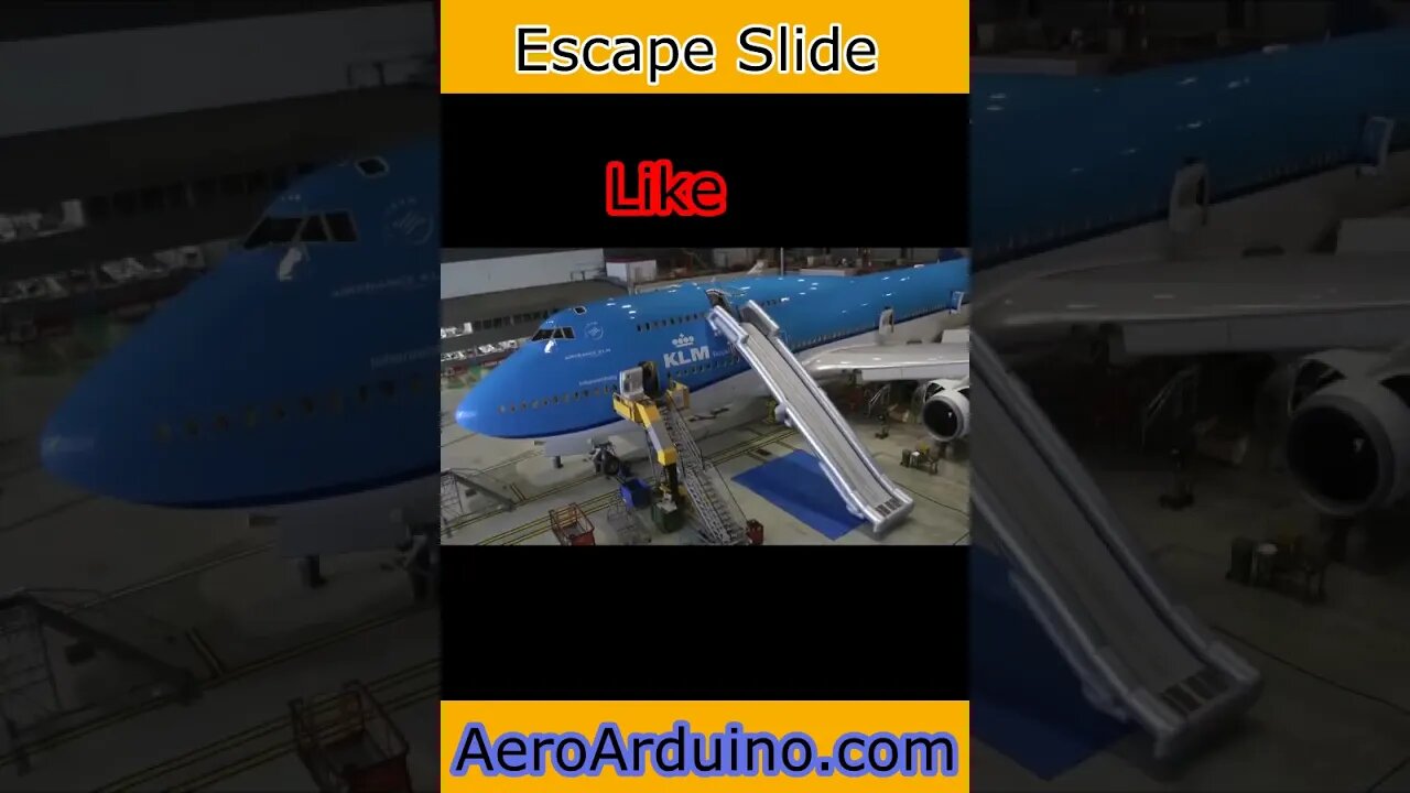 Unbelievable Longest Emergency Slide #B747 Upper Deck #Aviation #AeroArduino
