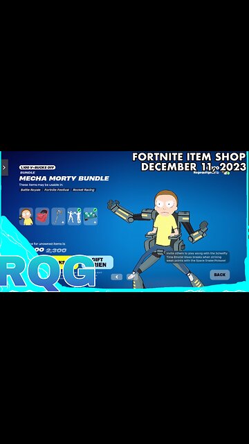RICK & MORTY STUFF ARE BACK! FORTNITE ITEM SHOP (December 11, 2023)