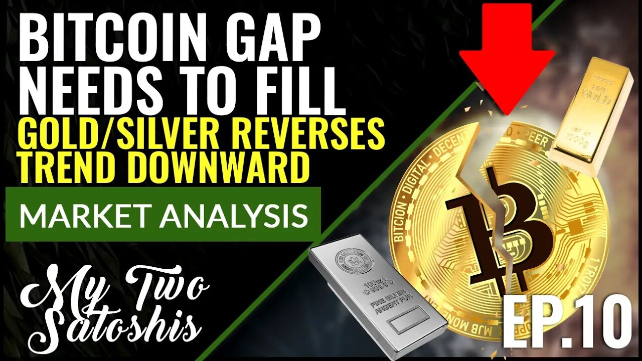 Bitcoin GAP NEEDS TO FILL, While GOLD and Silver Trends Downward!