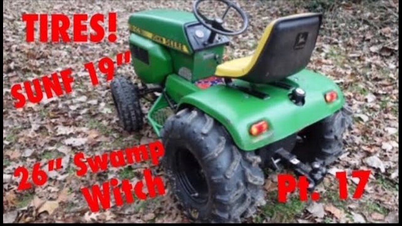 The 214 FINALLY got TIRES! JD 214 Mud Mower Build Pt. 17