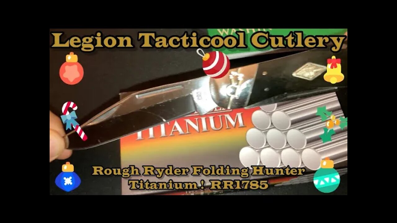 Rough Ryder RR1785 Folding Hunter Titanium Series!