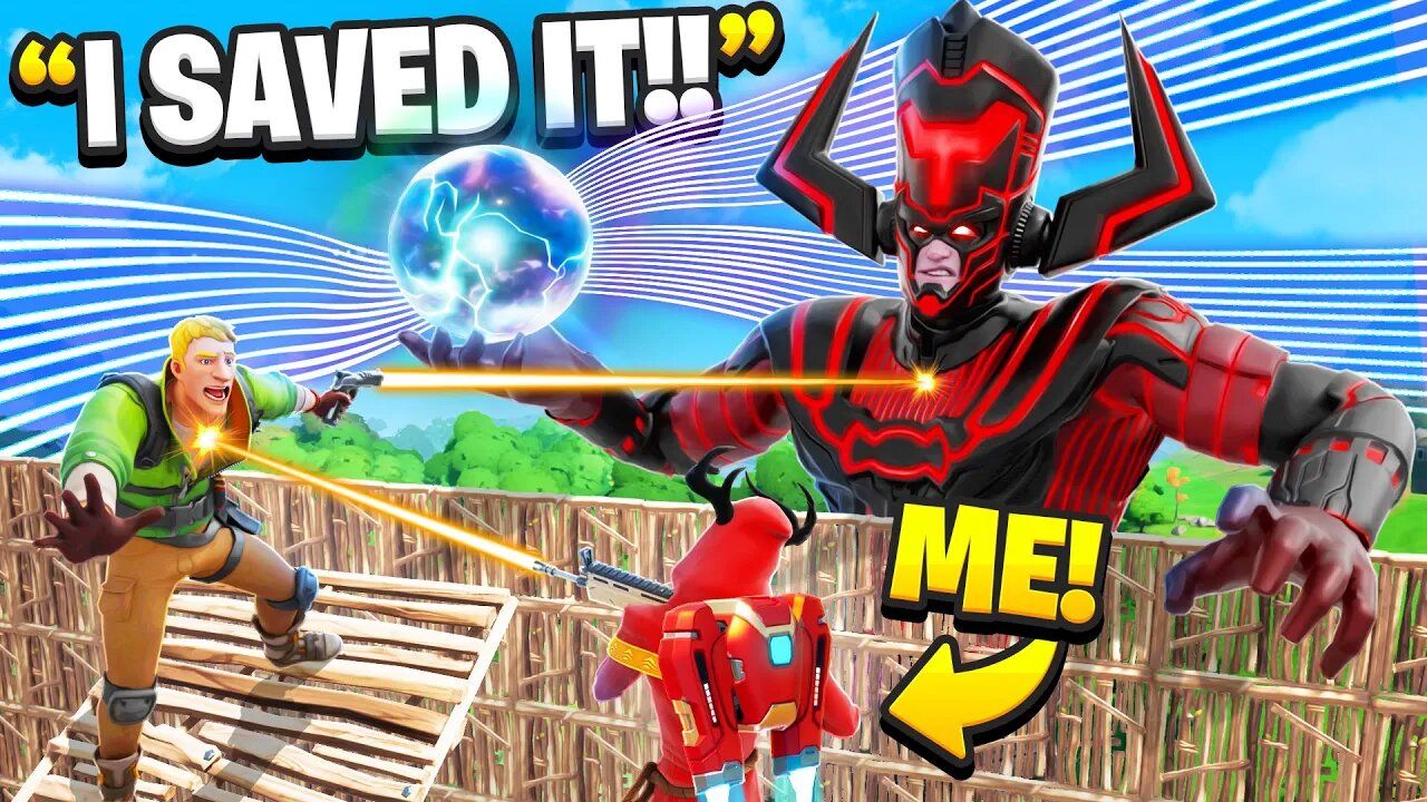 I SAVED The Galactus Live Event! (Fortnite)