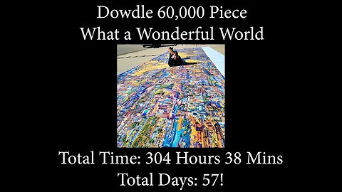 60,000 Piece What a Wonderful World Jigsaw Puzzle Final Build and Layout!