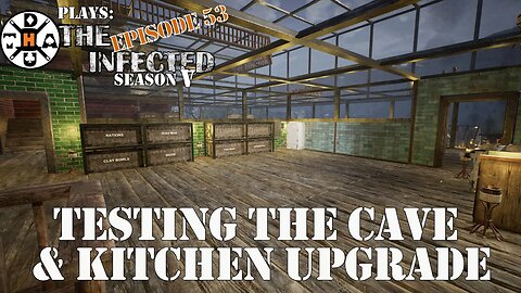 Finishing The Kitchen Walls & Testing The Cave Method! The Infected Gameplay S5EP53