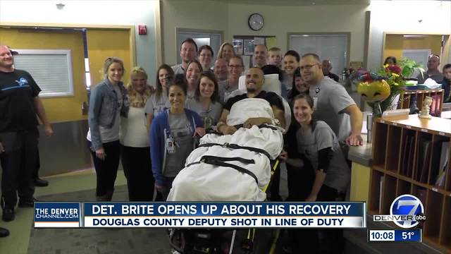 Paralyzed detective talks about recovery, surprise fundraiser to buy new wheelchair